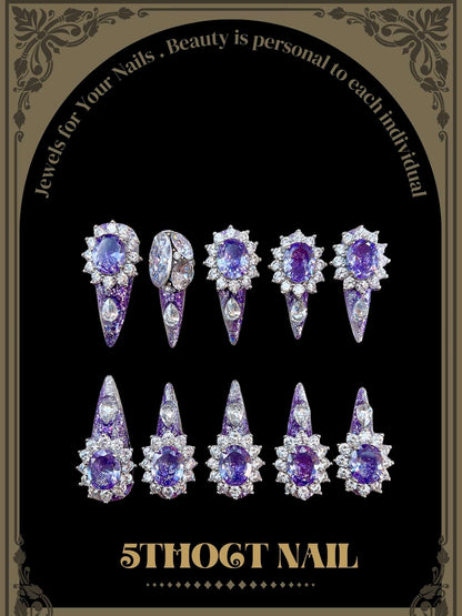 Amethyst Heart of Athena - 5thOct Nail