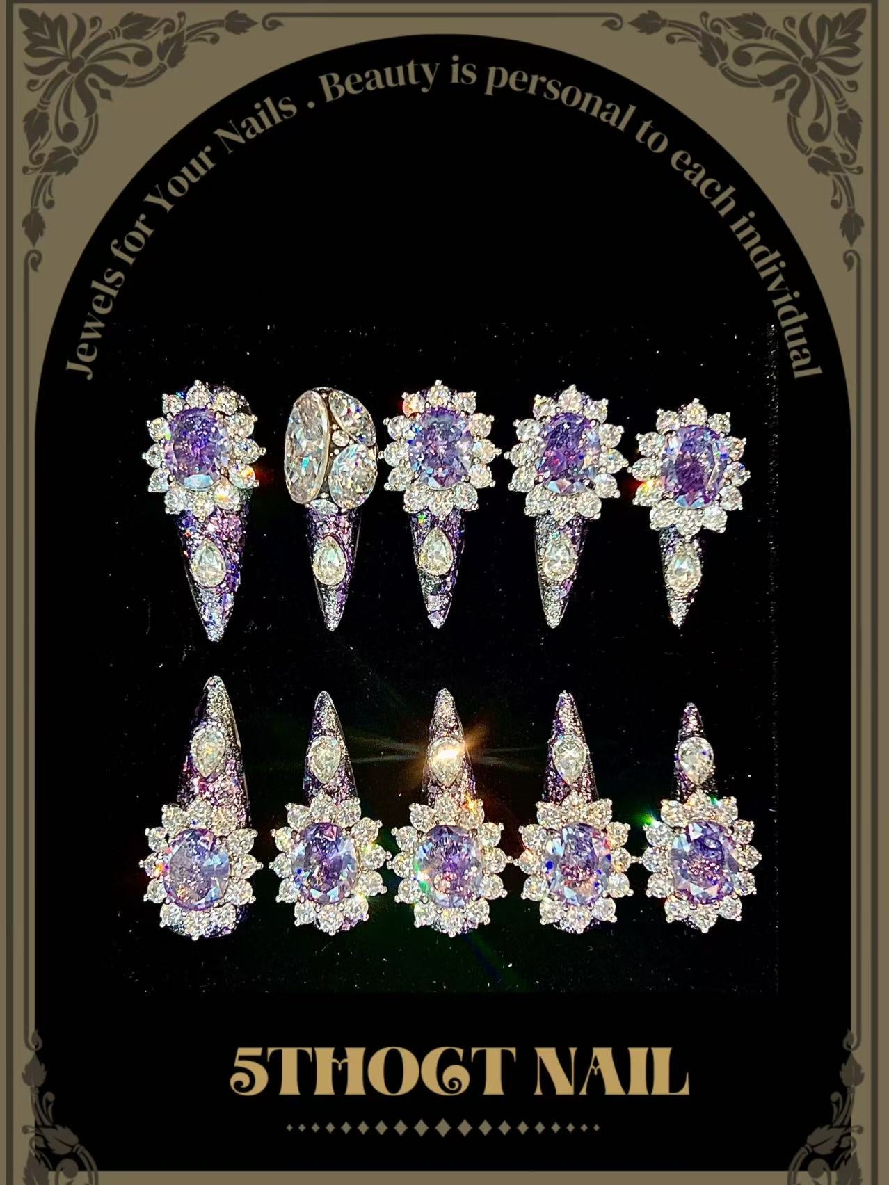 Amethyst Heart of Athena - 5thOct Nail