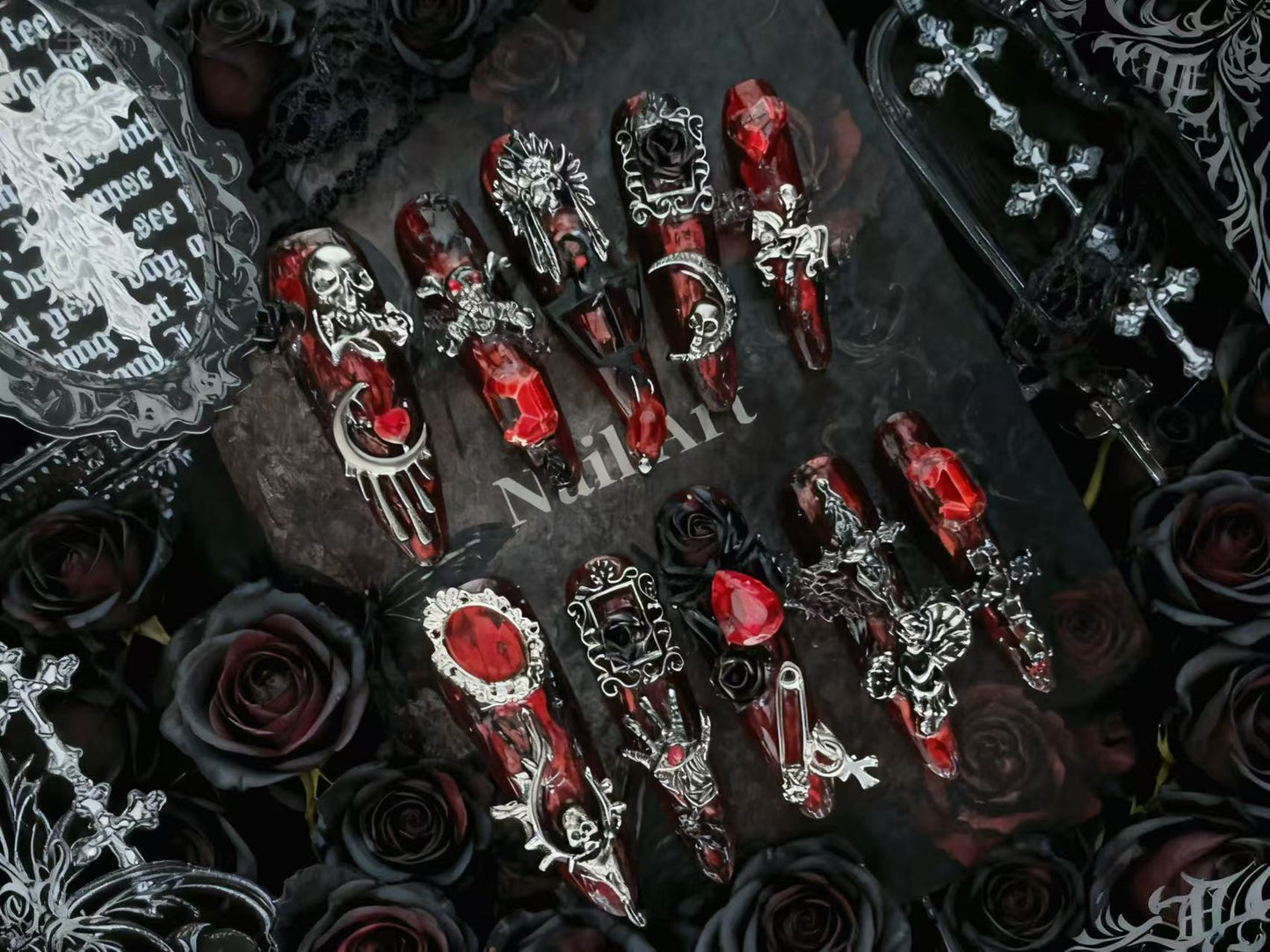 Halloween - Nightblood Rose - 5thOct Nail